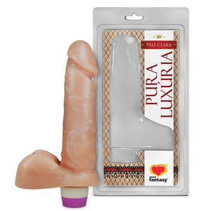 Penis Realistico C/ Escroto E Vibro 16x3,5cm-PC026