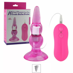 Plug Anal Em Formato Conico Com Vibrador-PL003B