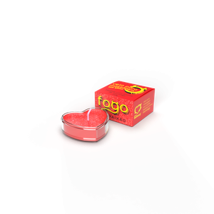 Vela Fogo da Paixão Com Glitter Aroma Morango - 6006