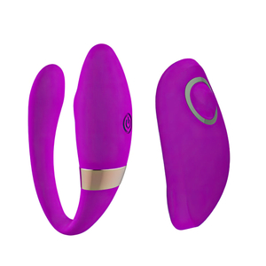Vibrador de luxo para casais com pontas duplas e hastes flexisiveis-CD031