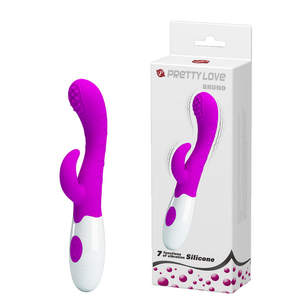 Vibrador Com Estimulador  Clitoriano  Bruno) 2 Motores-BI-014218-1