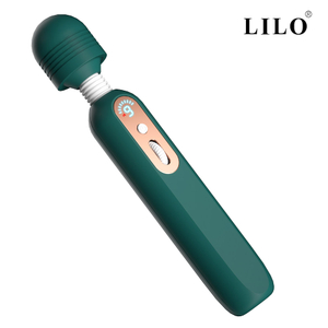 Vibrador Varinha Mágica recarregável com 9 modos de vibração e 9 intensidades -AV036