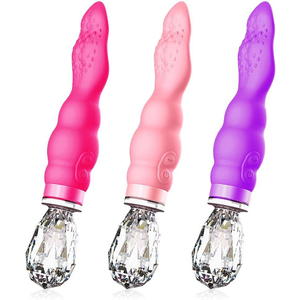 Vibrador Recarregavel Usb Silicone E Abs 20x3,6cm Hantewei-VB101