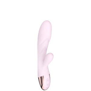 Vibrador Recarregável Ponto G com Estimulador Clitoriano e Função de Aquecimento – DUNN – VR-029