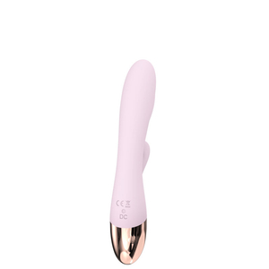 Vibrador Recarregável Ponto G com Estimulador Clitoriano e Função de Aquecimento – DUNN – VR-029