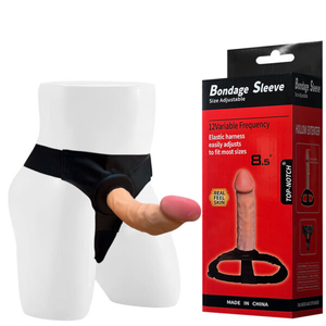 Cinta Peniana com Pênis Oco, Possui Glande Pequena e Veias Salientes – BONDAGE SLEEVE – CP-011