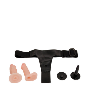 Cinta Peniana com 2 Próteses, Cinta Ajustável e Reforçada – BAILE JESSICA STRAP ON – BW-022034
