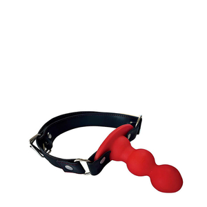 Mordaça com Penetrador Escalonado em Silicone e Ajuste com Fivela – MOUTH GAG – SD-287