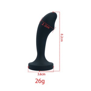 Plug Anal Curvado em Silicone - Tamanho P - VIPMIX CÓDIGO: PL143P