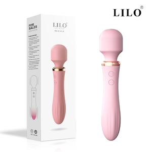 Vibrador com dupla estimulação com 10 modos de vibração- cor vinho - LILO CÓDIGO: AV026