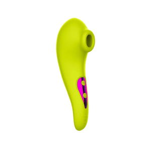 Euphoria vibrador de estimulo clitoriano simula sexo oral amarelo e rosa-IM0421