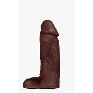 Pênis Realístico Negro Com Escroto Maciço 23,2x7,3 cm-PAN022 - U
