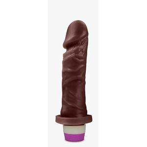 Pênis Realístico Negro sem Escroto com Vibrador Embutido-15,3x4 cm-PCN008 - U