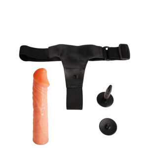 Cinta Peniana com Pênis Realístico de 19 cm com Glande Saliente – BAILE PASSIONATE HARNESS – BW-022012