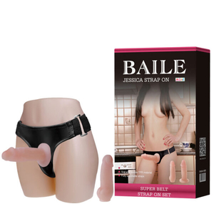 Cinta Peniana com 2 Próteses e Cinta Reforçada Ajustável – BAILE JESSICA STRAP ON – BW-022033 - U