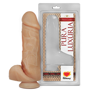 Penis Realistico C/ Escroto E Ventosa 18x4,4cm-PV010 - U