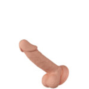 Pênis Realístico 19,4cm com Glande Saliente, Veias, Escroto e Ventosa – BW-008108NR