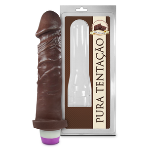 Protese Aromatico C/ Vibro Chocolate 18x4,4cm-PC003 - U