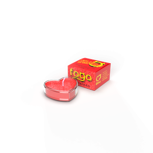 Vela Fogo da Paixão Com Glitter Aroma Morango - 6006
