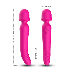 Vibrador duplo Varinha Magica com 9 modos de vibração - USK -AV039