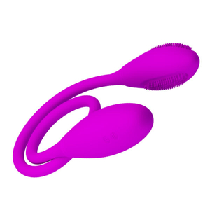 Vibrador Duplo Flexivel Com 7 Modos De Vibraçao-BI-014327