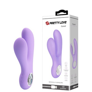 Vibrador Recarregavel Ponto G Com Estimulador-BI-014542-2 - U