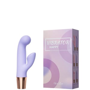 Vibrador Recarregável Ponto G com Estimulador Clitoriano –VR-144 - U
