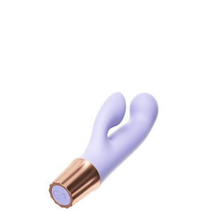 Vibrador Recarregável Ponto G com Estimulador Clitoriano –VR-144