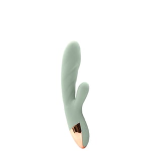Vibrador Recarregável Ponto G com Estimulador Clitoriano – HEARTING VIBRATOR – VR-097 - U