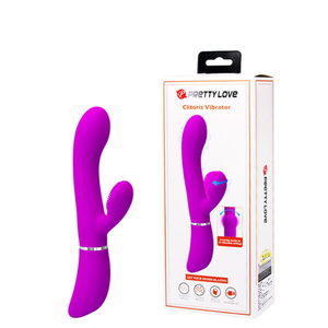 Vibrador Recarregável ponto G Com Estimulador Clitoriano Com Movimento de um Lado Para Outro-BI-014938 - U