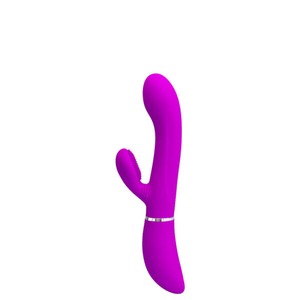 Vibrador Recarregável ponto G Com Estimulador Clitoriano Com Movimento de um Lado Para Outro-BI-014938 - U