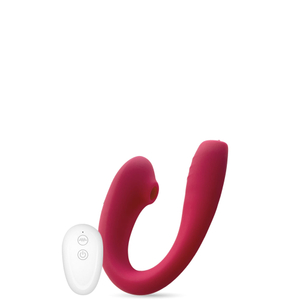 Vibrador Recarregável para Casais com Língua Estimuladora e Controle Wireless – GOOD VIBE TOYS – CS-011