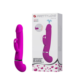 Vibrador Recarregável Com Ponta no Formato de Glande, Estimulador Clitoriano e Simulação de Ejaculação-BW-066005