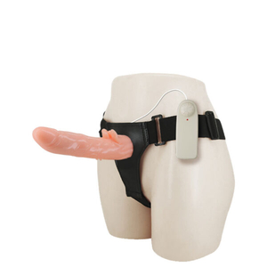 Cinta Peniana com Pênis oco e Vibração Multivelocidade – ULTRA PASSIONATE STRAP-ON SENSUAL COMFORT – BW-010058