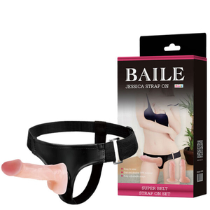 Cinta Peniana com 2 Próteses, Cinta Ajustável e Reforçada – BAILE JESSICA STRAP ON – BW-022034 - U