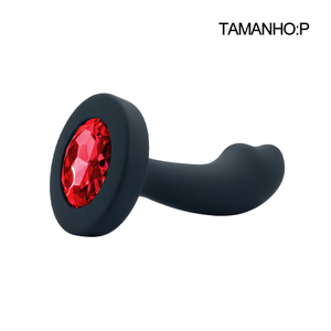 Plug Anal Curvado em Silicone - Tamanho P - VIPMIX CÓDIGO: PL143P