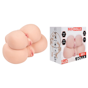 Masturbador em formato bumbum com 2 orifícios vagina e 1 ânus - MAGICAL KISS CÓDIGO: MA148 - U