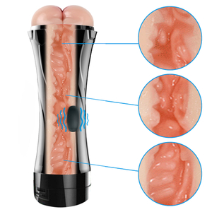 Masturbador masculino. Com formato de lanterna. Cyberskin, em formato de ânus - CÓDIGO: MA012A