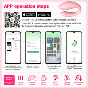 Vibrador para Casal com 10 Modos de Vibração,com Controle via Aplicativo - MANNUO CÓDIGO: CD046
