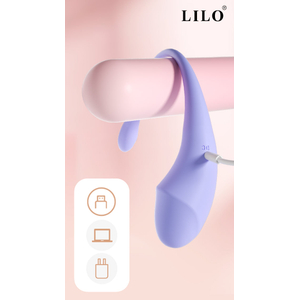 Estimulador Ponto G e Clitóris com Controle Remoto via APP - Silicone Líquido - LILO CÓDIGO: BW072