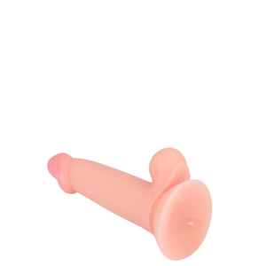 Prótese Realística com Glande, Corpo Liso, Escroto e Ventosa – ALEX DILDO – DI-138