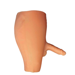 Cinta Peniana Estilo Short com Pênis Realístico com Escroto, Veias Salientes e Glande – Dildo Underwear – CP-040