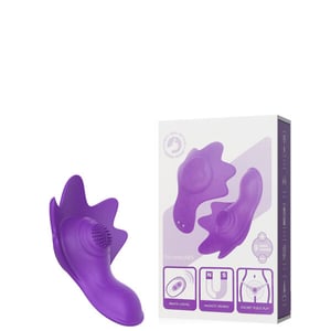 Vibrador e Estimulador Recarregável com Imã para Prender na Lingerie com App  – EC-028 - U