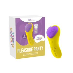 Pleasure Panty Wellness Calcinha Vibratória Amarelo e Roxo-IM0433 - U