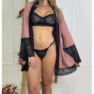 Conjunto Camille 109. - Preto - Preto