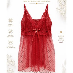 Camisola Tule Poá Coraçao-4024