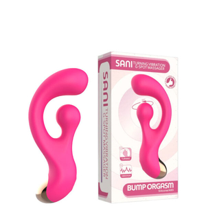 Vibrador Recarregável Ponto G com Estimulador Clitoriano Rotativo – SANI TURNINGG-SPOT – VR-171 - U