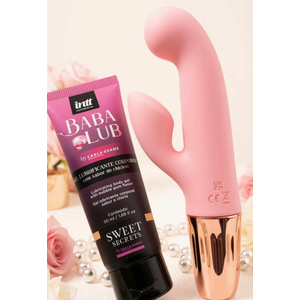 Kit Vibrador USB Duplo+Lubrificante Babalub Sabor Chiclete-VR-144-1 - U