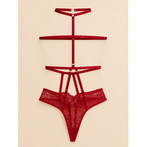 Body Exótico Tiras-BI-0078 - Vermelho - Vermelho