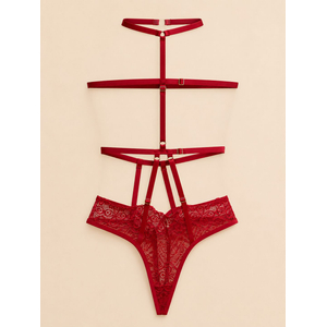 Body Exótico Tiras-BI-0078 - Vermelho